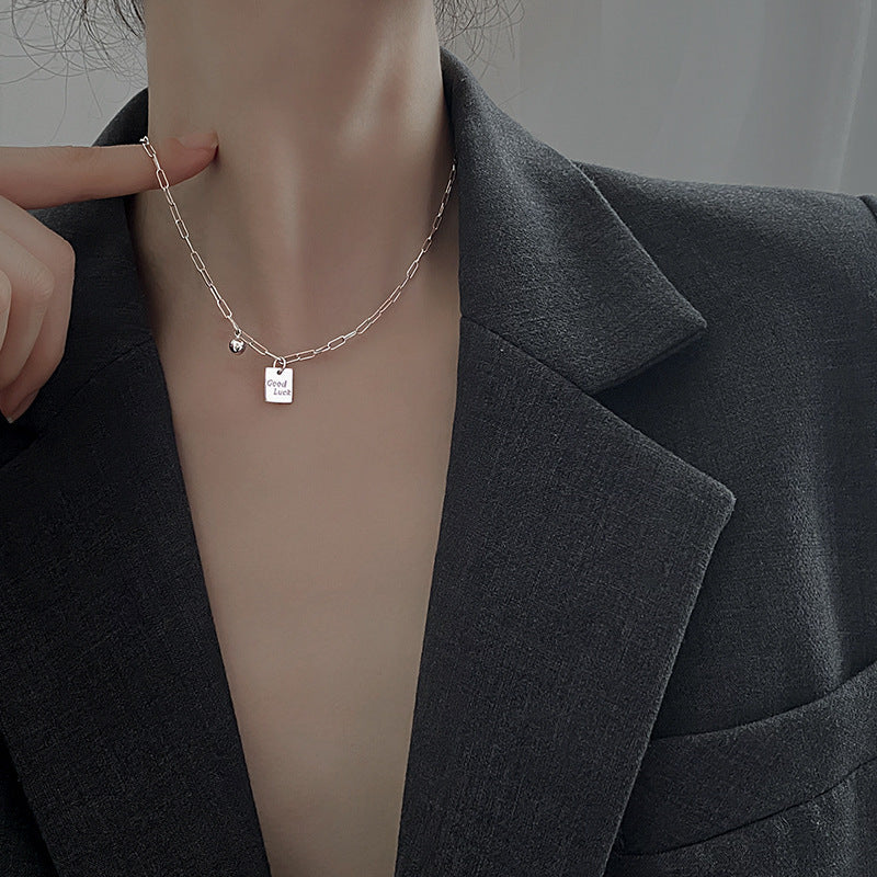 Good Lucky Clavicle Titanium Steel Necklace