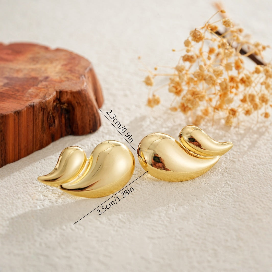 Fashionable And Minimalist Water Droplet Personalized Versatile Earrings