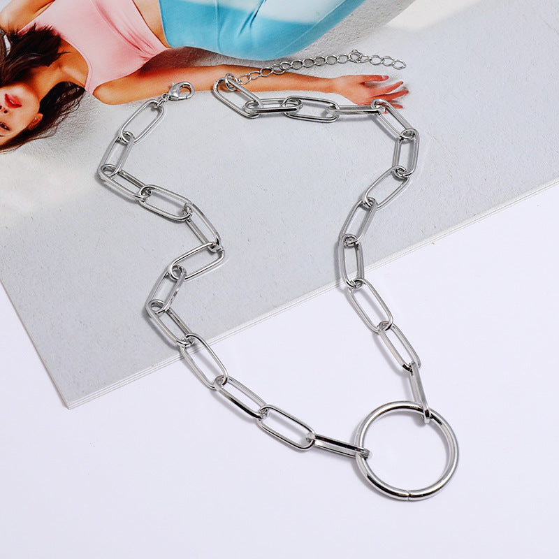 Korean Style Chain Necklace European And American Punk