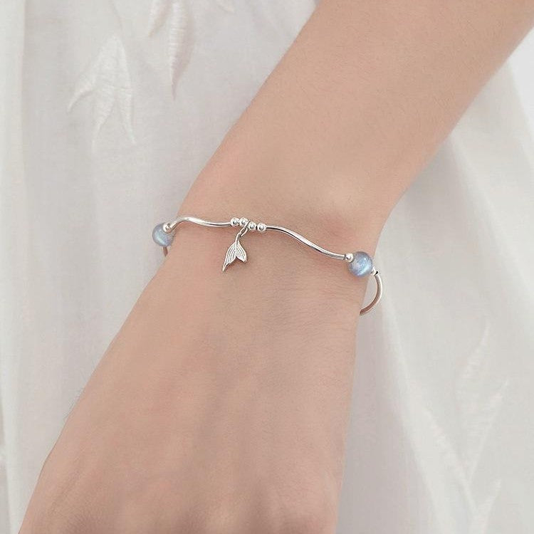 Pearl Fishtail Bracelet Ins Special-interest Design Light Luxury Women