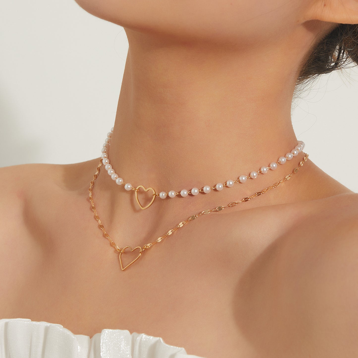 Pearl Temperament Clavicle Necklace