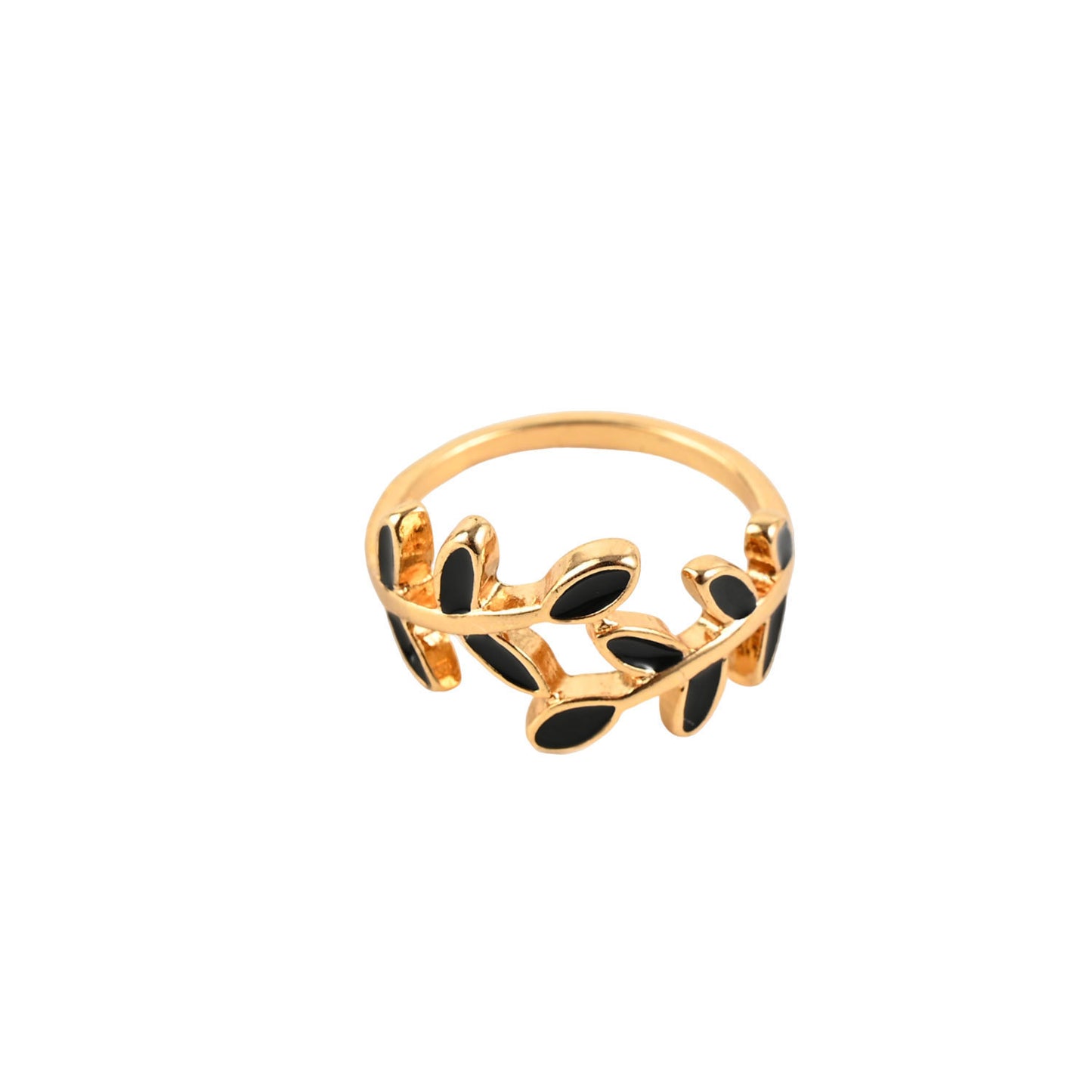 Leaf Geometric Ring Fashion Simple Niche Temperament Index Finger Ring