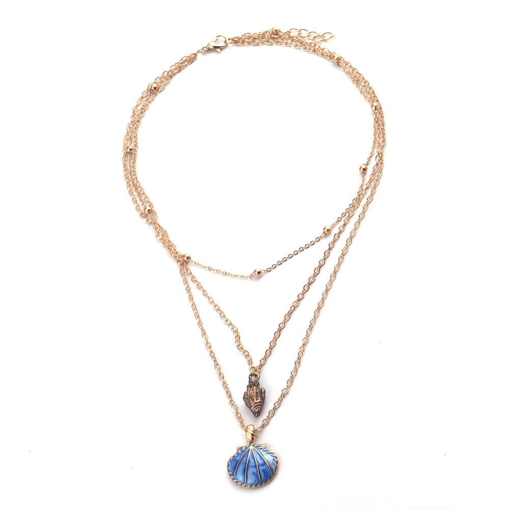 Bohemian Marine Necklace Alloy Three-dimensional
