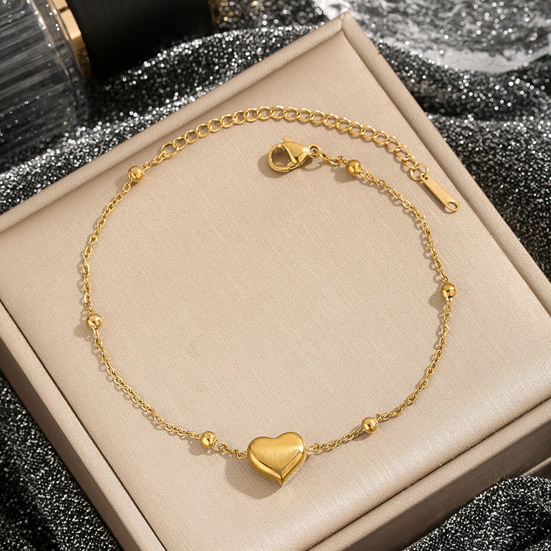 Love Titanium Steel Necklace Women's Fashion Simple Clavicle