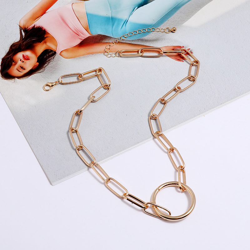 Korean Style Chain Necklace European And American Punk
