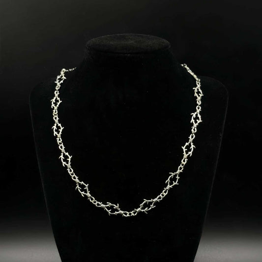 Gothic Punk Thorns And Thorns Necklace Clavicle Chain