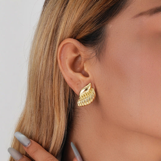 Threaded Water Drop Earrings Simple Women's Earrings