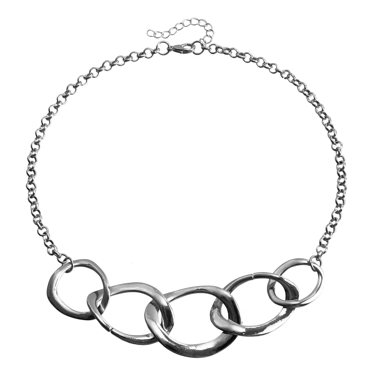 Fashionable Punk Geometric Hollow Stud Earrings