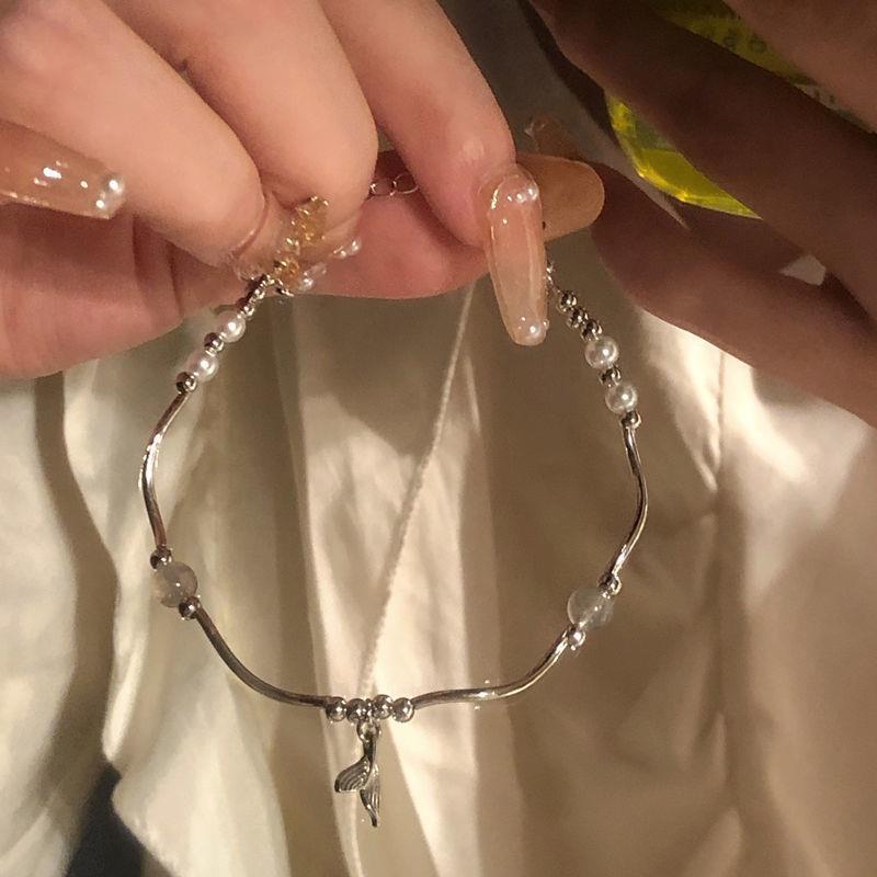 Pearl Fishtail Bracelet Ins Special-interest Design Light Luxury Women