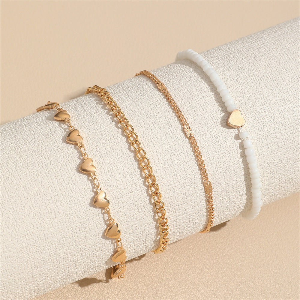 Multi-layer Anklet Retro Beach Metal Chain Anklet Suit