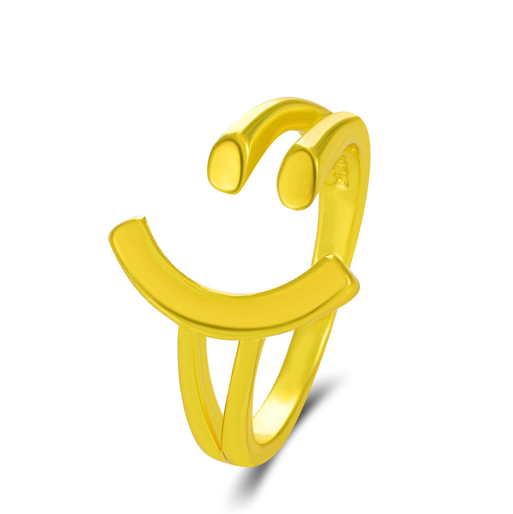 Diamond Oil-spot Glaze Flowers Ring