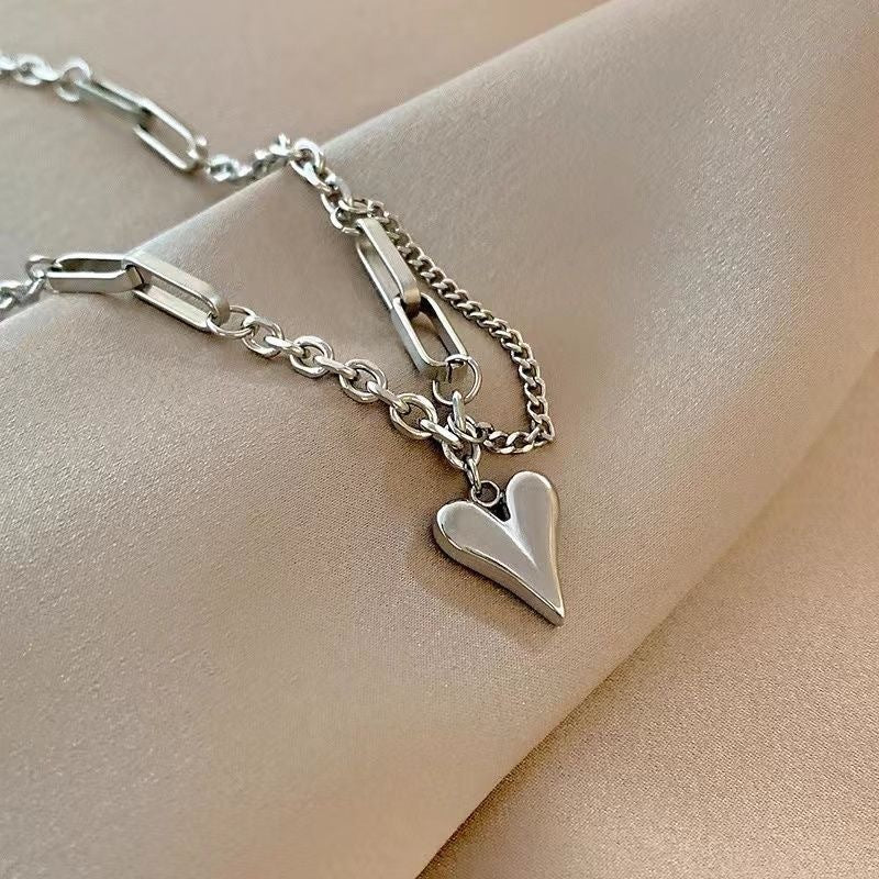 Women's Sweet Cool Heart Necklace