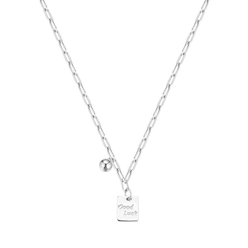 Good Lucky Clavicle Titanium Steel Necklace