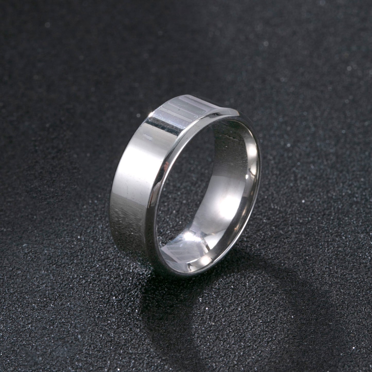 Stainless Steel Ring Men's Matte Wide Titanium Steel Ornament