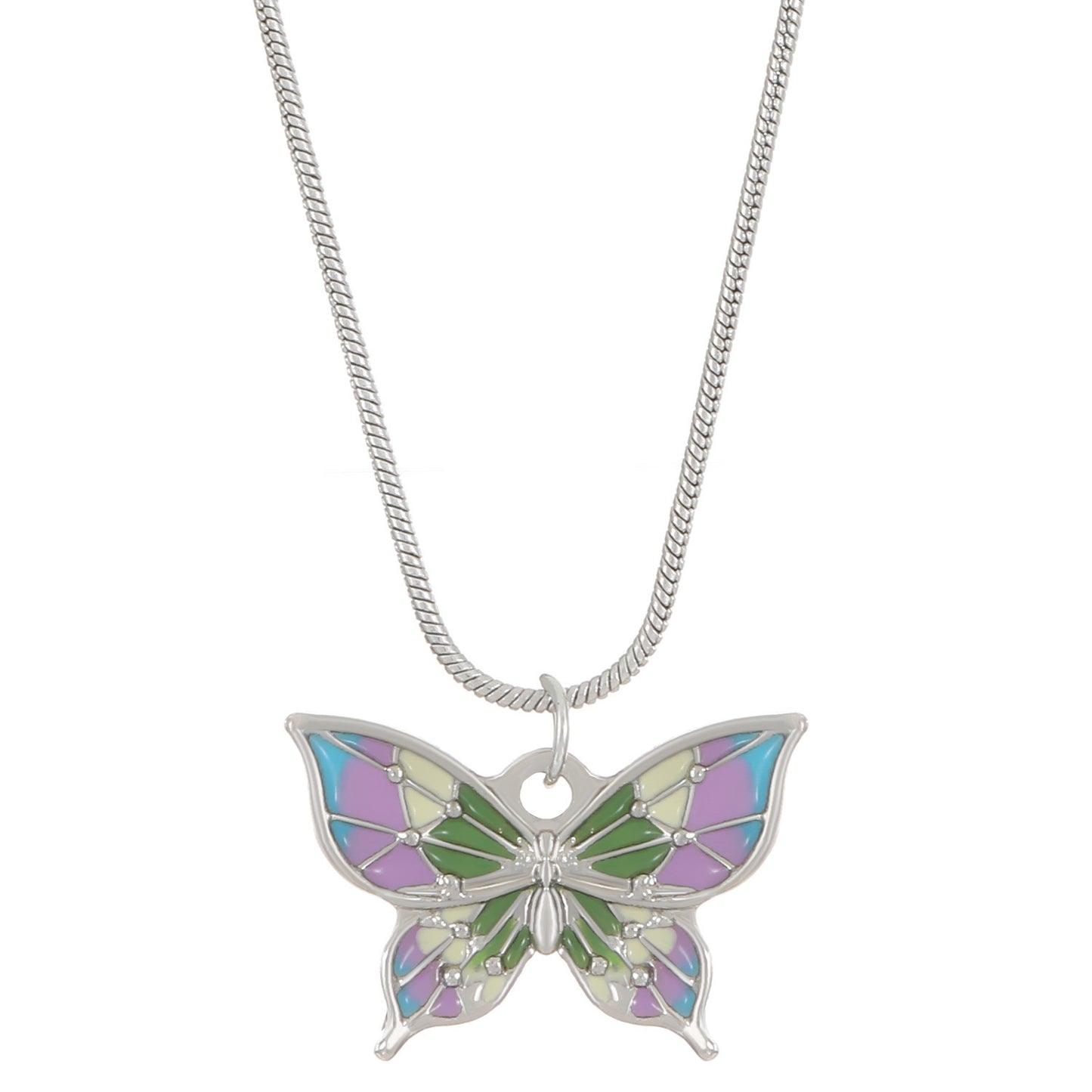 Ins Colorful Oil Necklace Butterfly Girlfriends Clavicle Chain