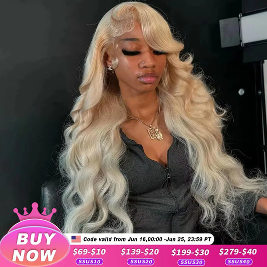 Body Wave 613 Hd Lace Frontal Wig 13x6 Human Hair Wigs 250 Density 13x4 Transparent Lace Honey Blonde Glueless Wigs For Women
