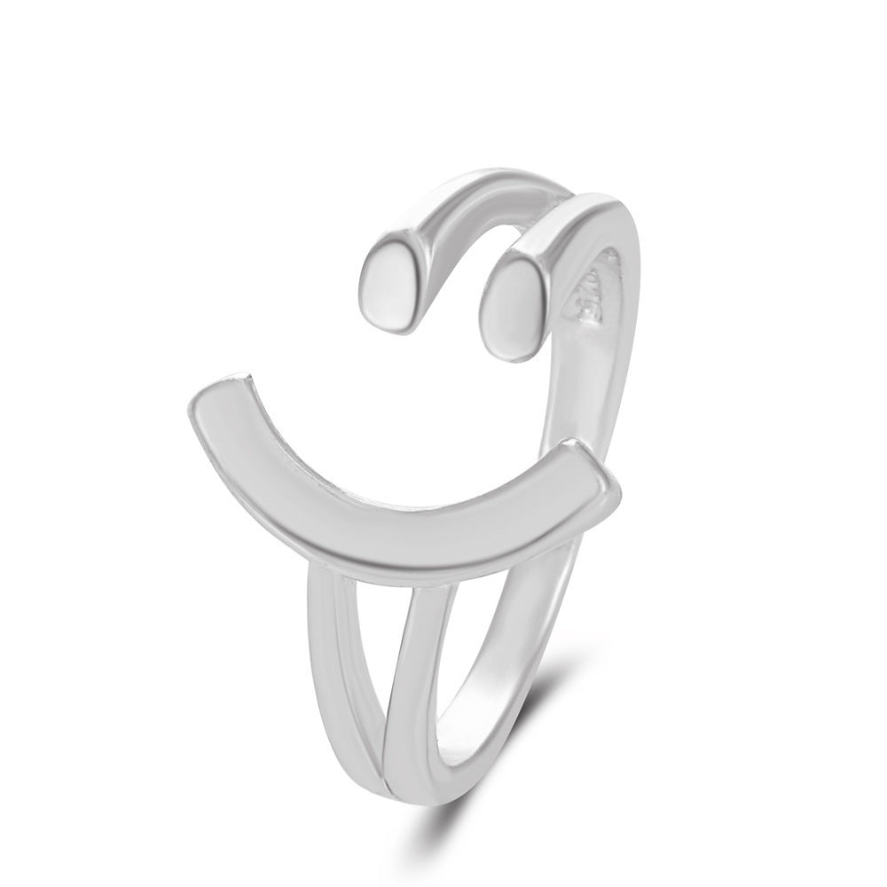 Diamond Oil-spot Glaze Flowers Ring