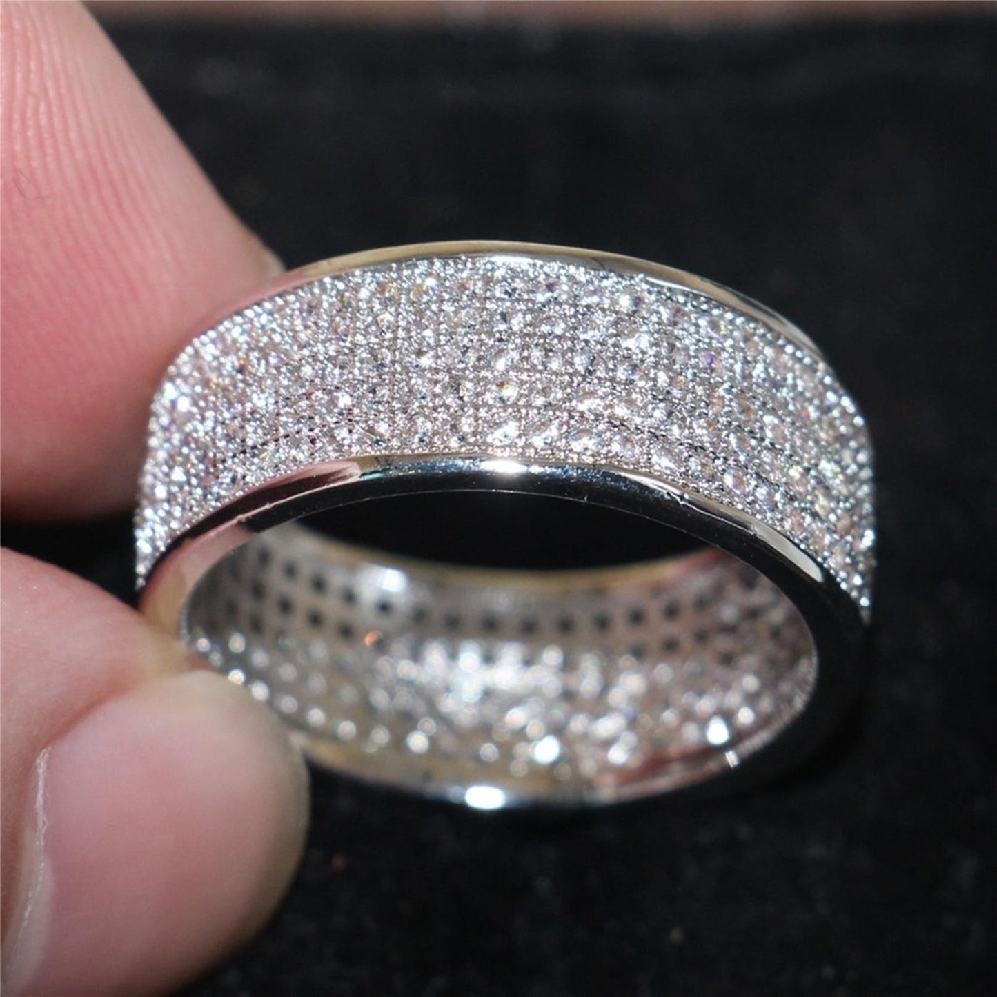 Diamond Five-row Ring