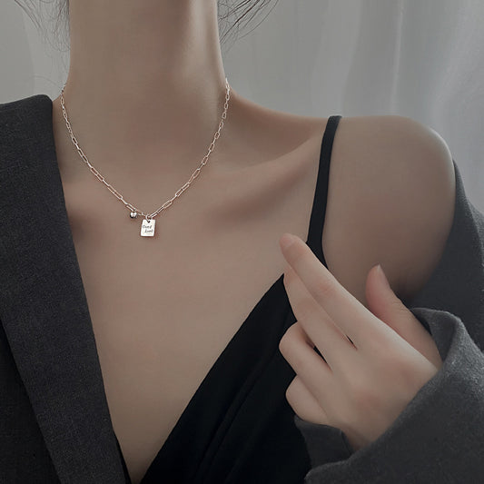 Good Lucky Clavicle Titanium Steel Necklace