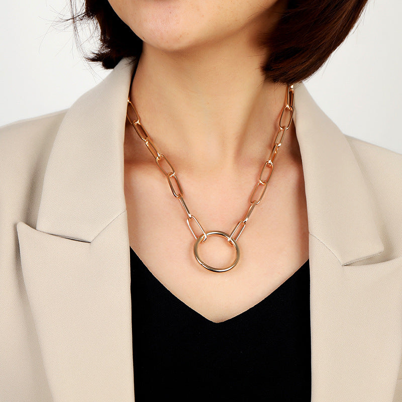 Korean Style Chain Necklace European And American Punk