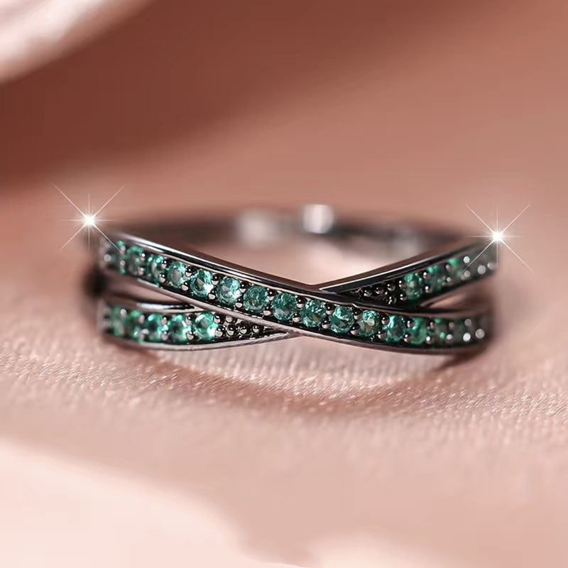 Square White Opal Ancient Silver Ring